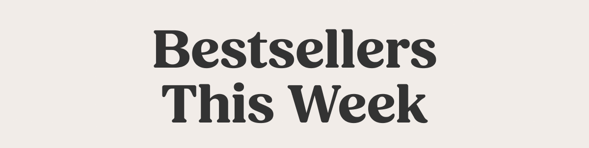 Bestsellers this week