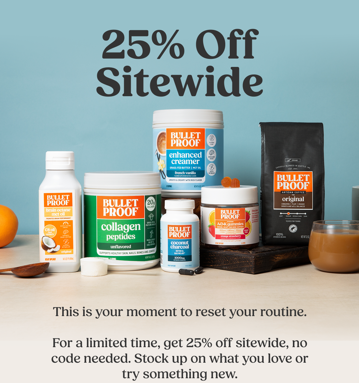25% off sitewide + free shipping