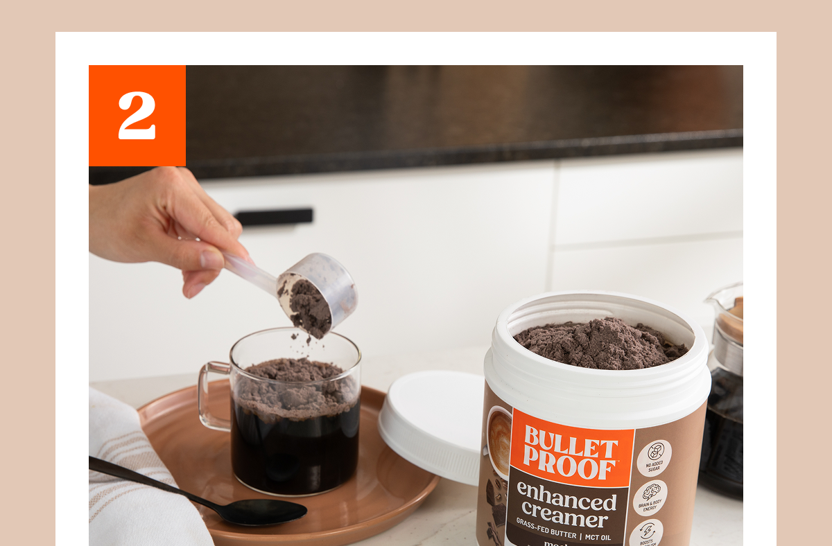 BULLETPROOF enhanced creamer GRASS-FED BUTTER | MCT OIL mocha