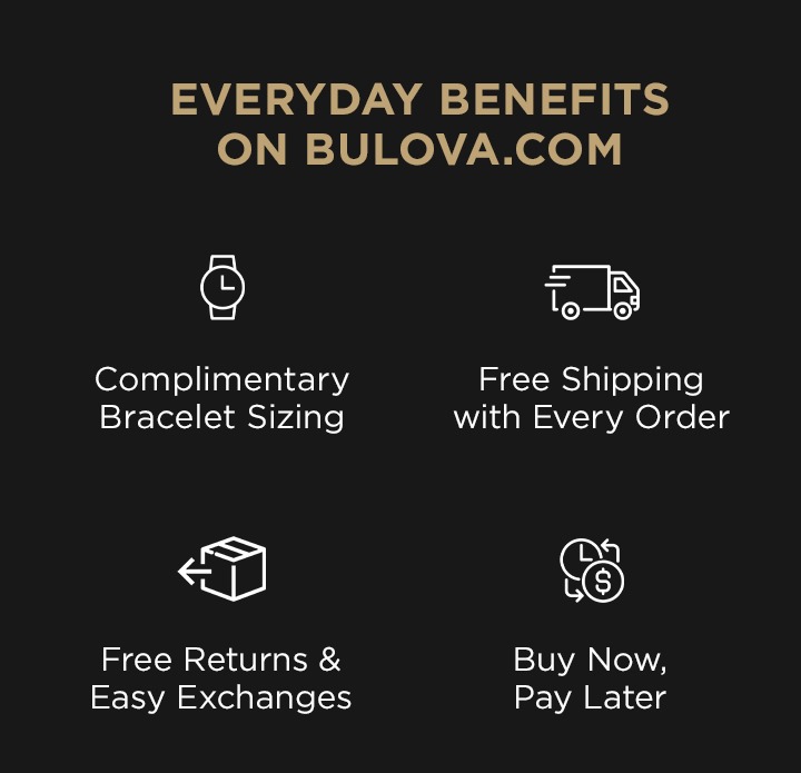 Complimentary Bracelet Sizing | Free Shipping with Every Order | Free Return & Easy Exchanges | Buy Now, Pay Later