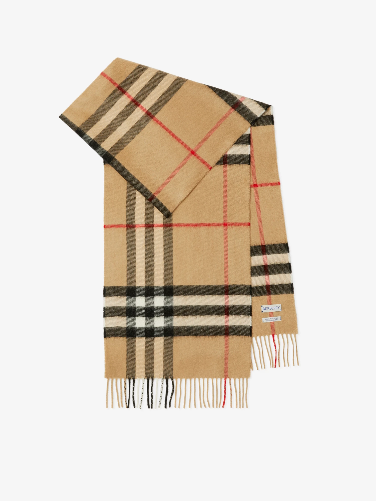 Check Cashmere Scarf