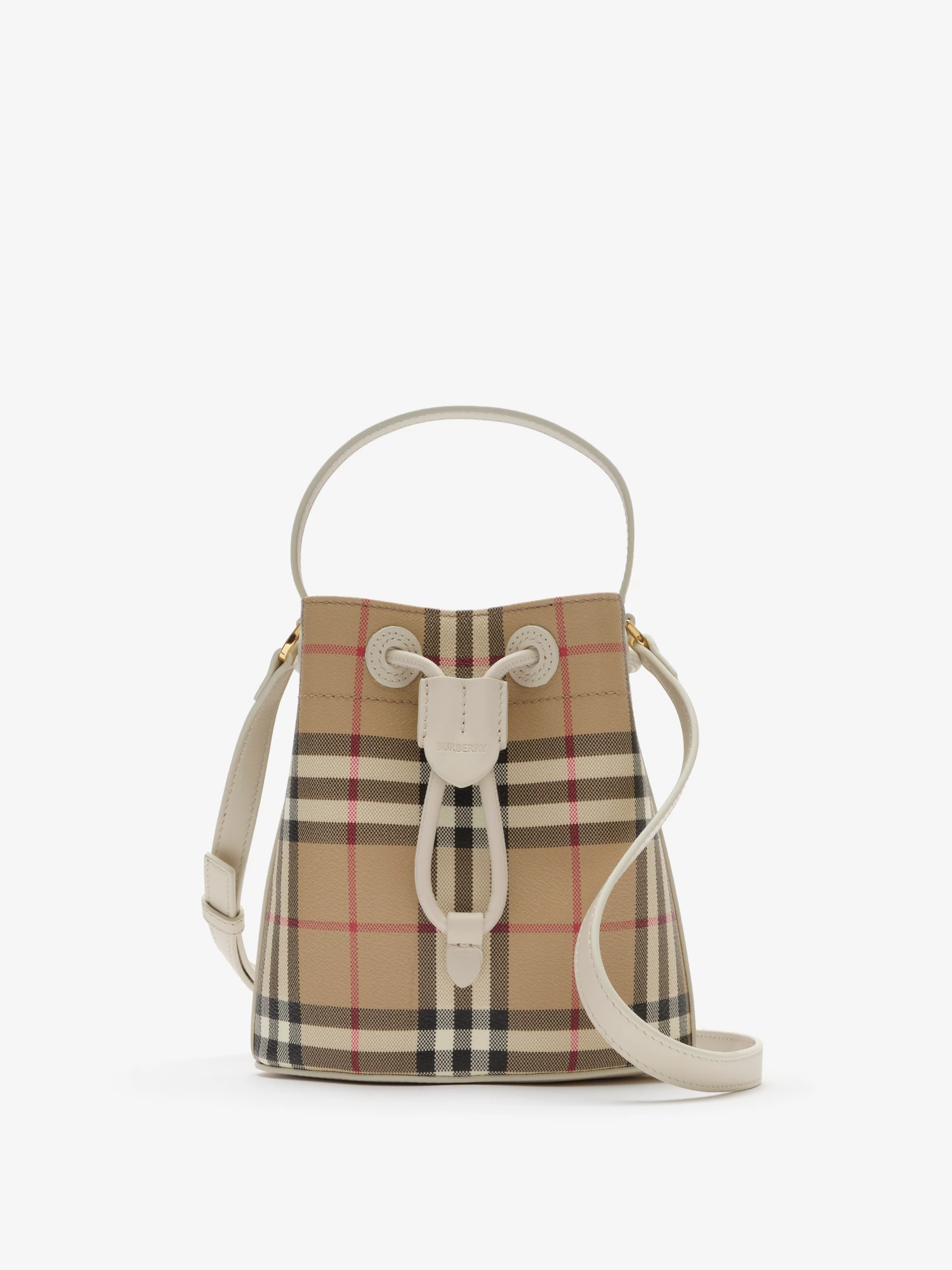 Mini Check Bucket Bag