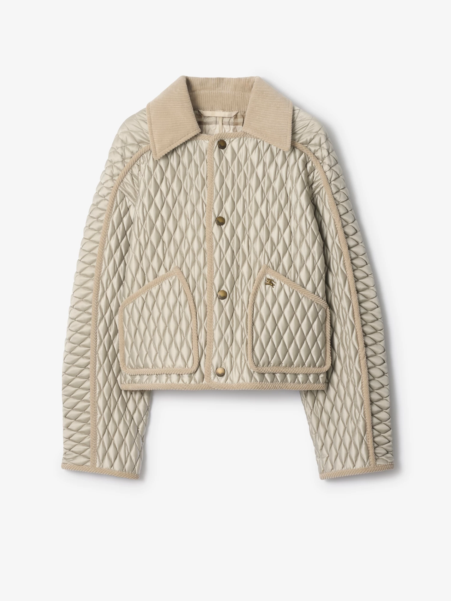 Cropped Quilted Nylon Floriston Jacket