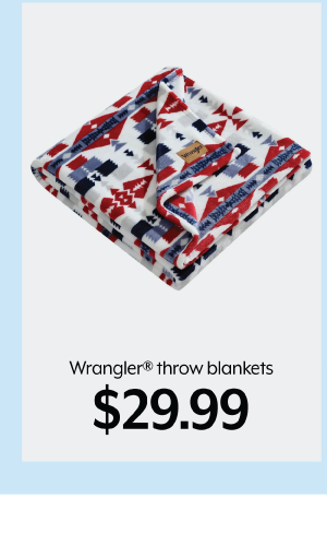 Wrangler Throw Blankets 29.99