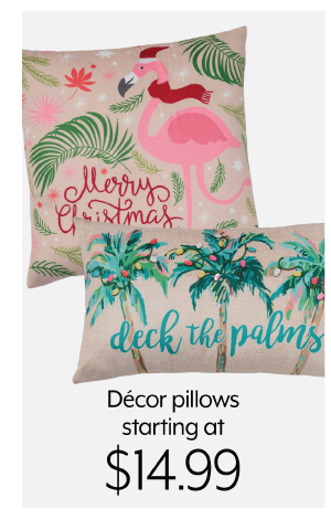 Decor Pillows starting at 14.99