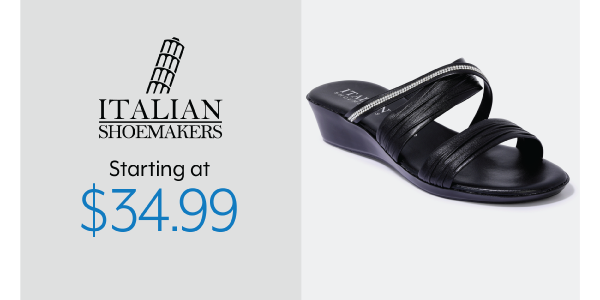 Italian Shoemakers starting at 34.99