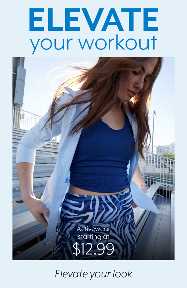 Activewear starting at 12.99