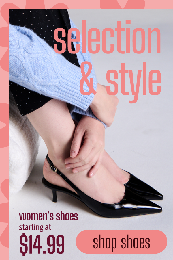 selection & style - shop shoes