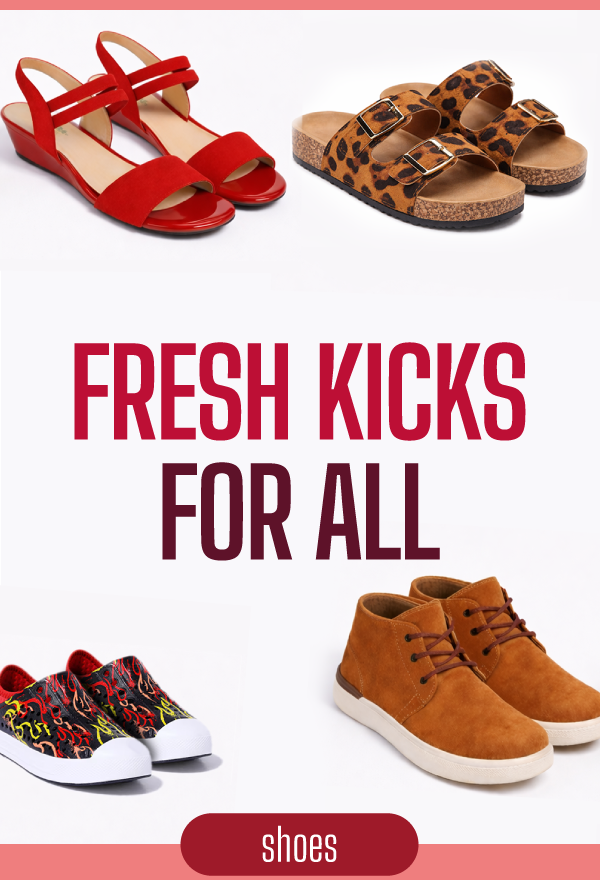 fresh kicks for all - shop shoes