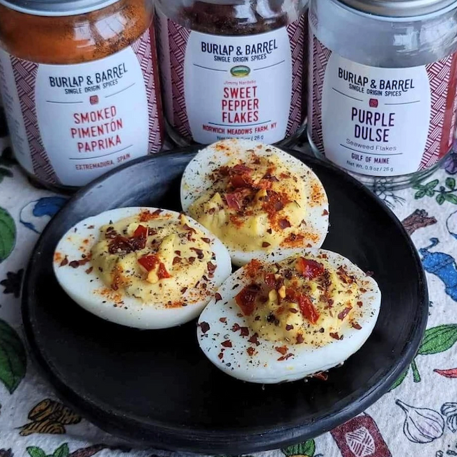 Dulse Deviled Eggs