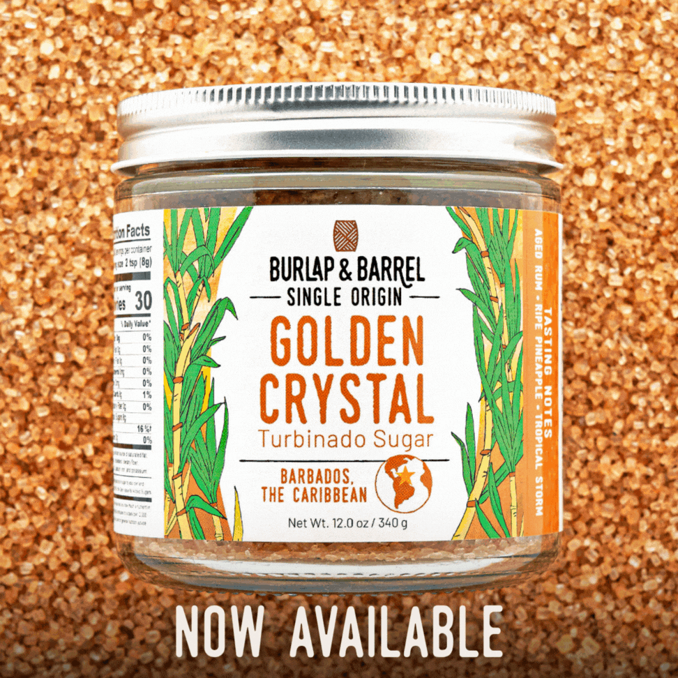 Golden Crystal Turbinado Sugar Available in Our Big Container