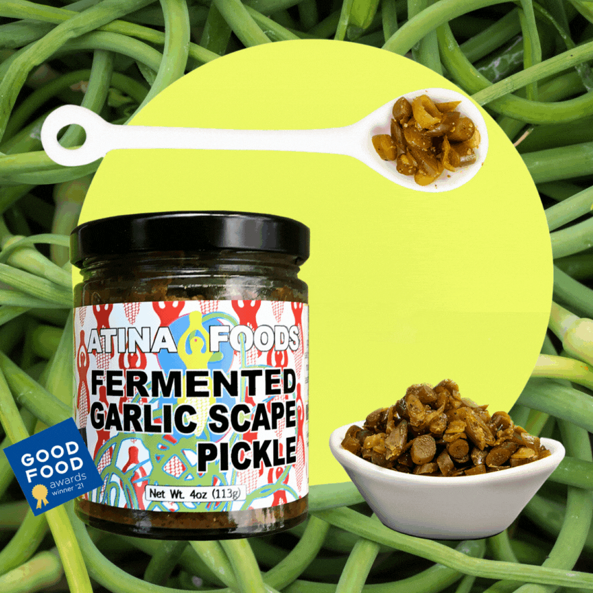Fermented Garlic Scape Pickle