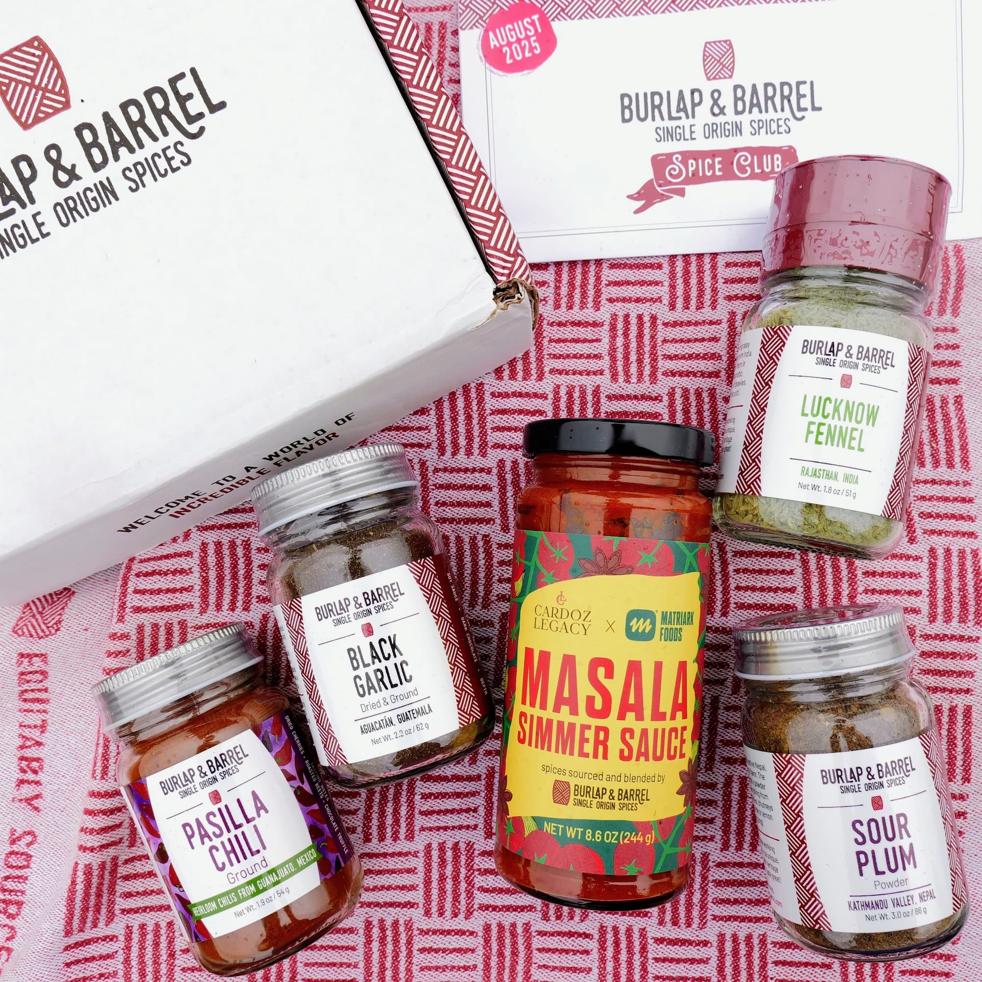 August 2025 Spice Club Unboxing