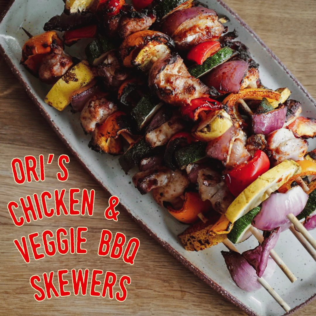 Chicken & Veggie BBQ Skewers