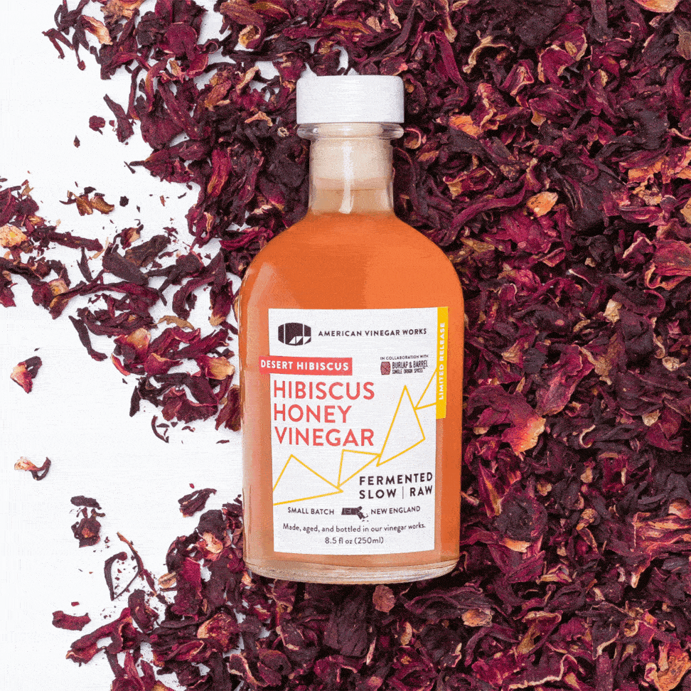 Hibiscus Honey Vinegar
