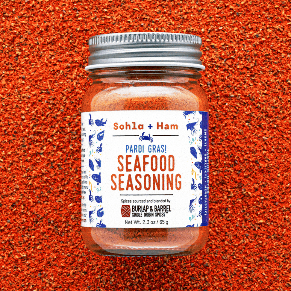 Pardi Gras Seafood Seasoning from Burlap & Barrel
