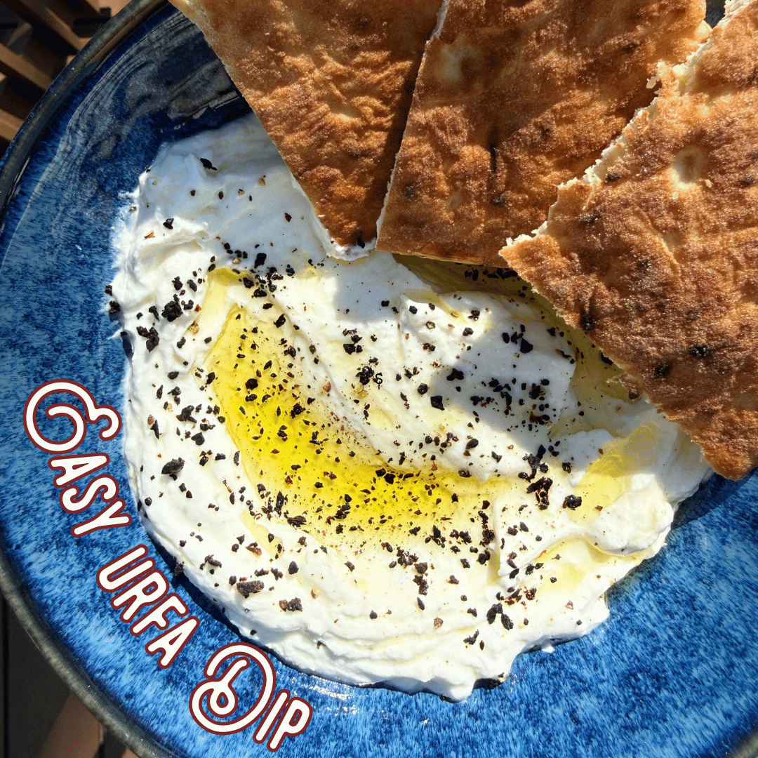 close up of urfa chili dip