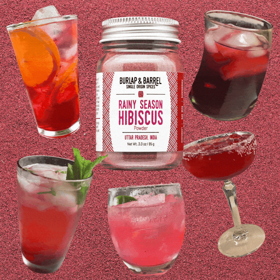 Rainy Season Hibiscus Drinks from Burlap & Barrel