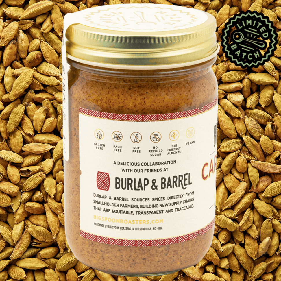 Cardamom Bun Almond Butter from Burlap & Barrel and Big Spoon Roasters