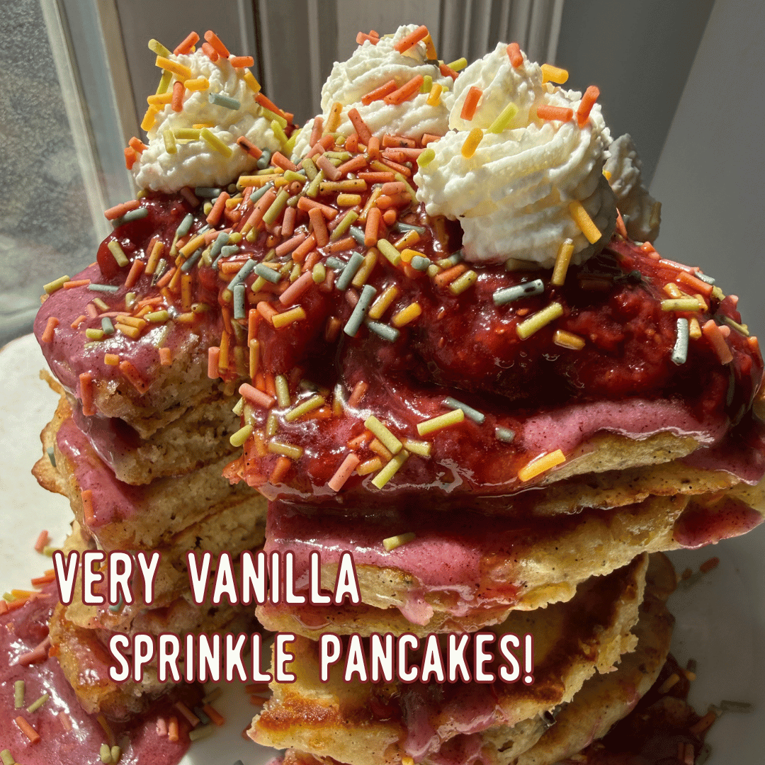 sprinkle pancakes