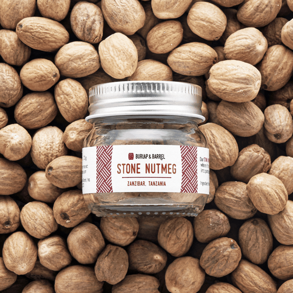 Whole Stone Nutmeg Jar from Burlap & Barrel