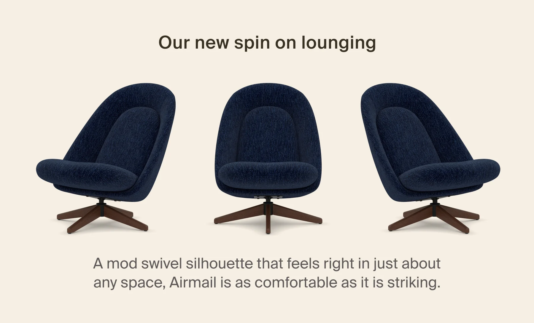 Our new spin on lounging