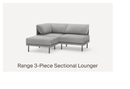 Range 3-Piece Open Sectional Lounger