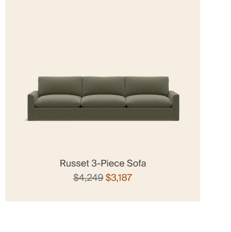Russet 3 Piece