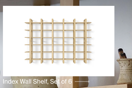 Index wall shelf