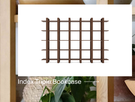 Index tripple bookcase