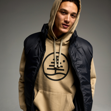 Image of the Family Tree Pullover Hoodie in Summit Taupe