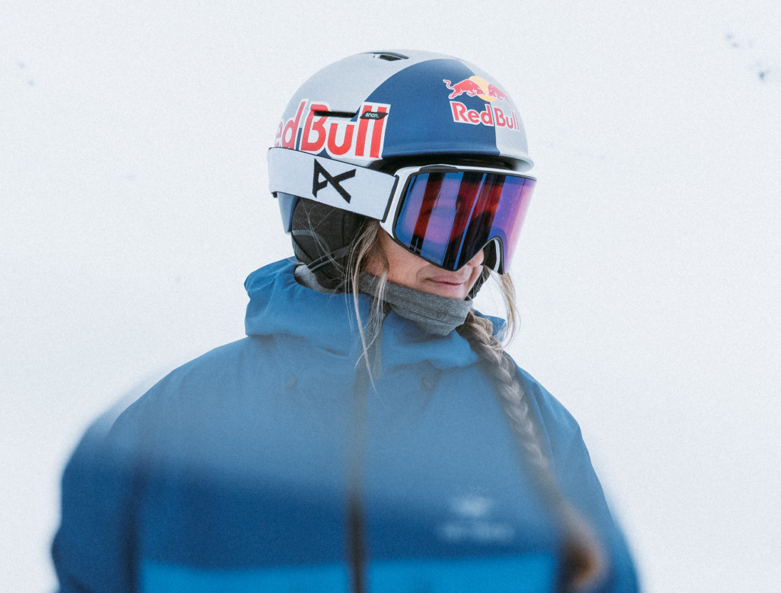 Anon M4 Cylindrical Goggle and Anon Helmet worn by Michelle Parker at the Natural Selection Tour
