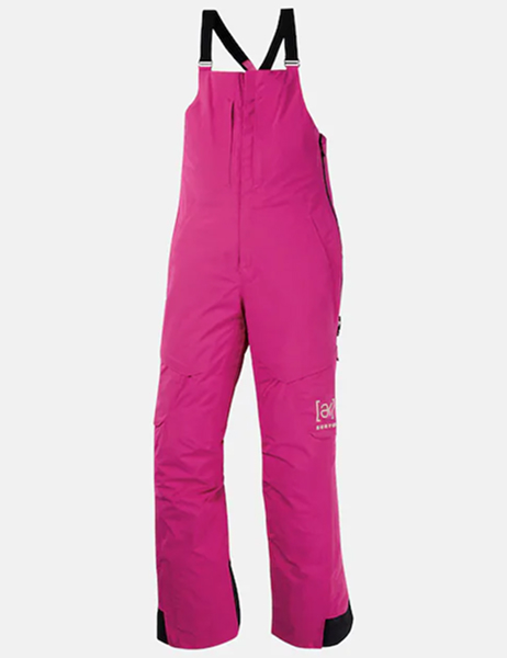 Studio shot of the Women's Burton [ak]® Kimmy GORE-TEX 2L Bib Pants in Very Berry