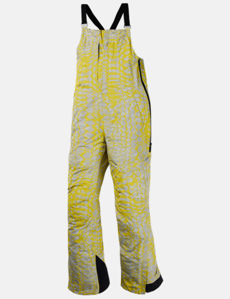 Studio shot of the Women's Burton [ak]® Kimmy GORE-TEX 2L Bib Pants in Atomic Shatter