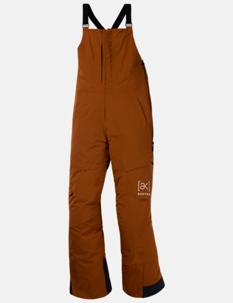 Studio shot of the Women's Burton [ak]® Kimmy GORE-TEX 2L Bib Pants in Chestnut Brown