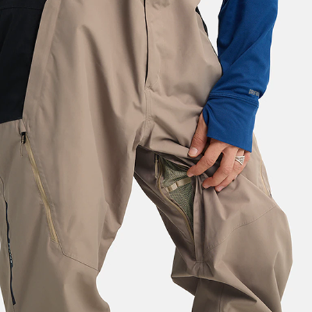 Model showing the Mesh-Lined No-Snag Thigh Zip™ Vents
