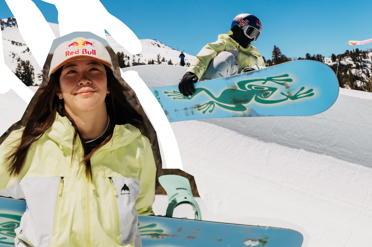 Burton Rider, Mari Fukada wearing the Burton Reserve 2L 3-in-1 Jacket and Pants