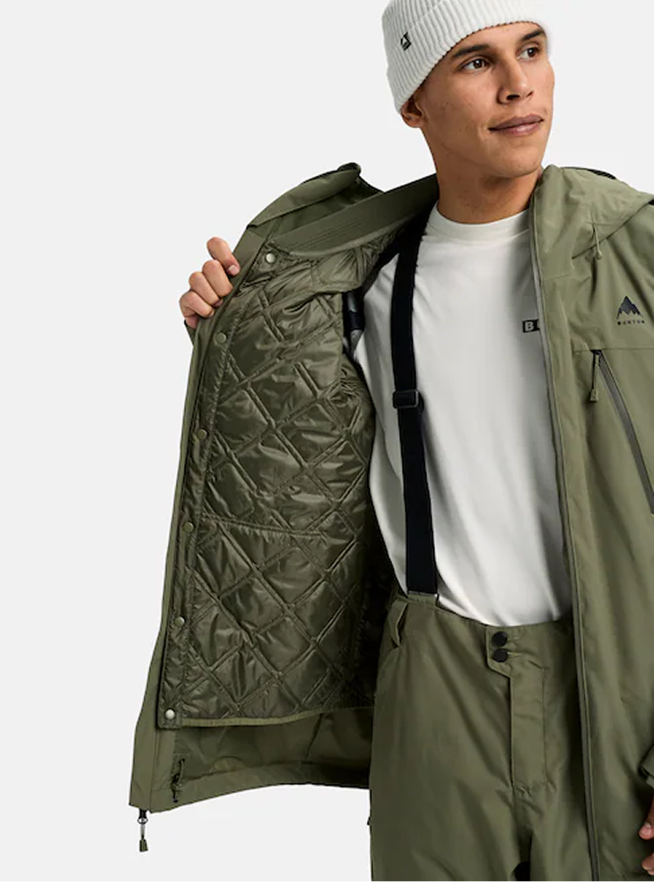 Men's Burton Reserve 2L 3-In-1 Jacket in Forest Moss