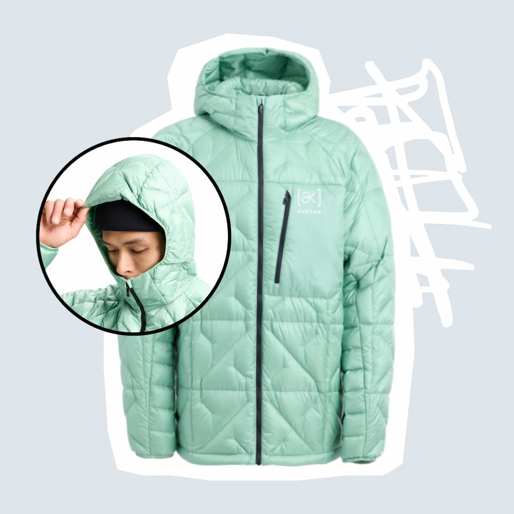 Men's Burton [ak]® Baker Hooded Down Jacket in Soft Sage