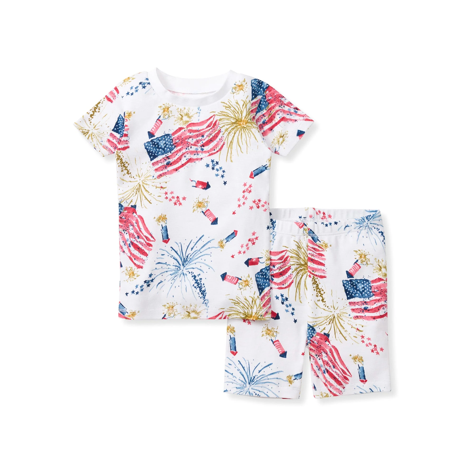 Image of Firecrackers Organic Cotton 2-Piece Pajamas