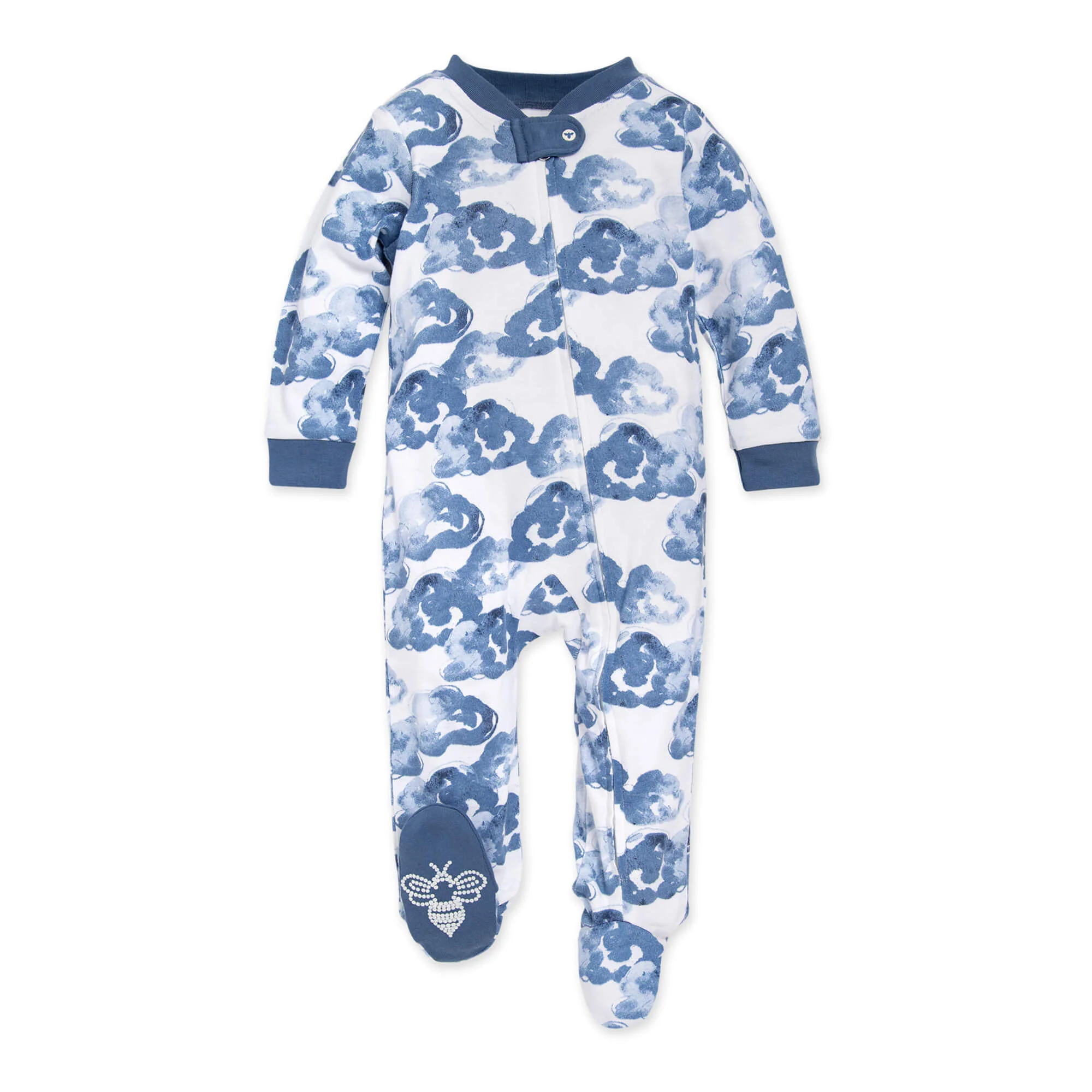 Image of Moonlight Clouds Organic Cotton Footed Sleep & Play