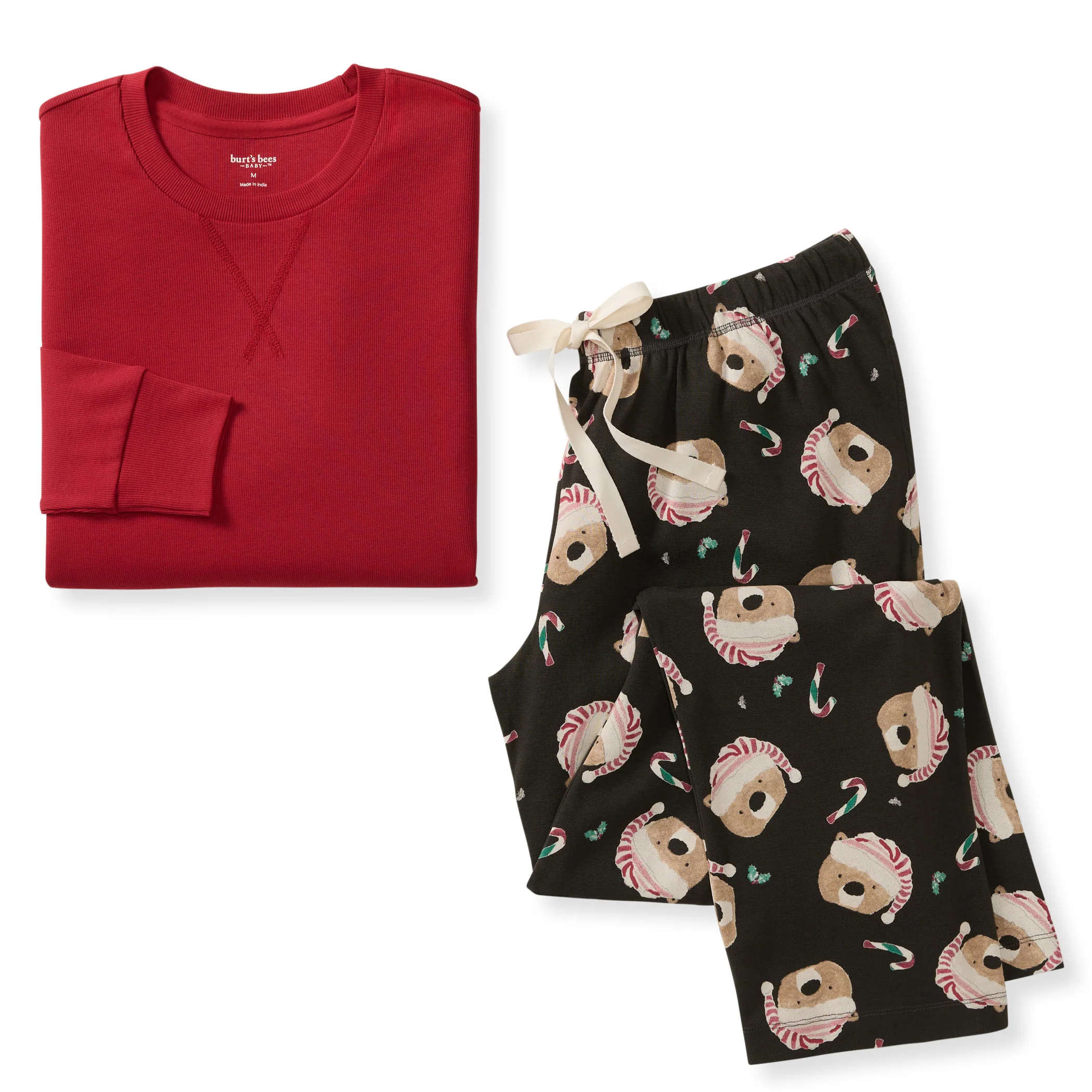 Image of Candy Cane Bears Matching Family Pajamas