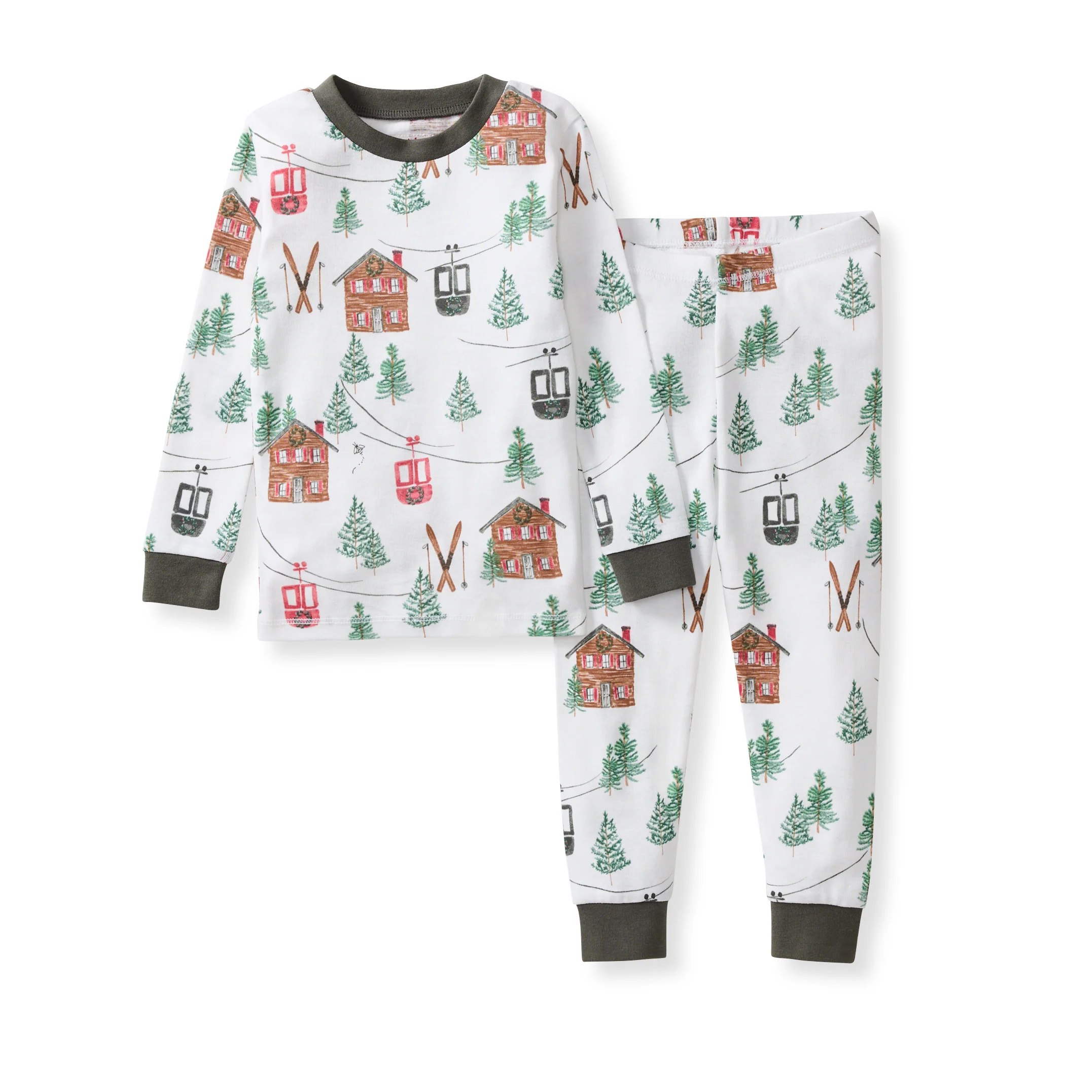 Image of Ski The Alps Matching Family Pajamas