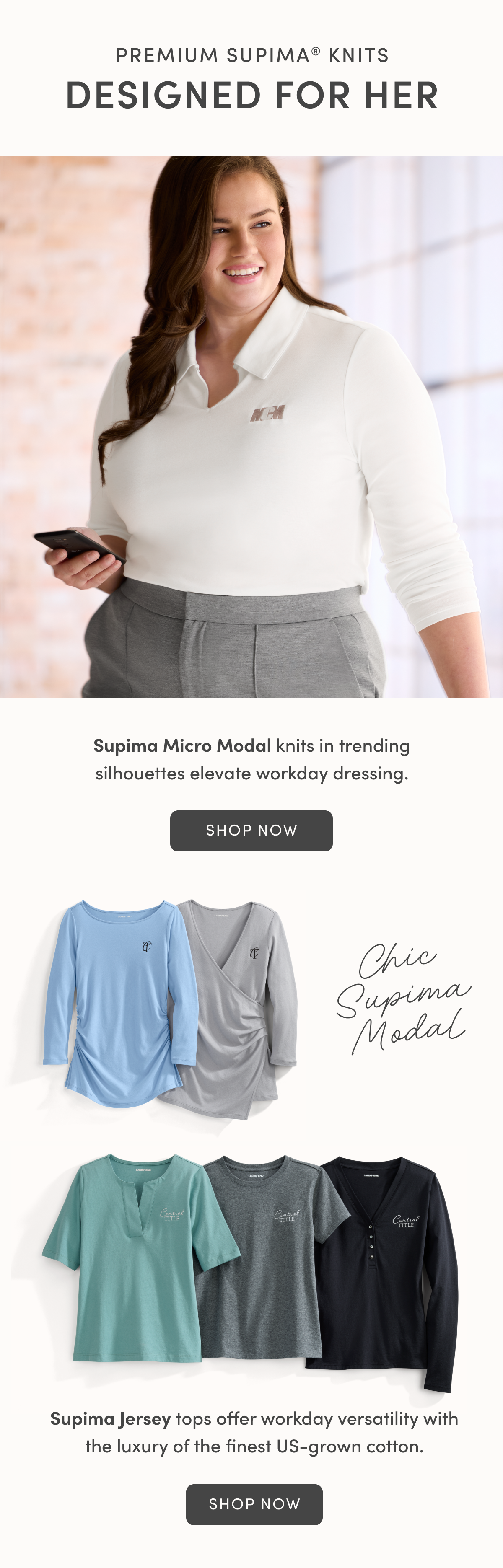 25% Off Premium Supima® Knits