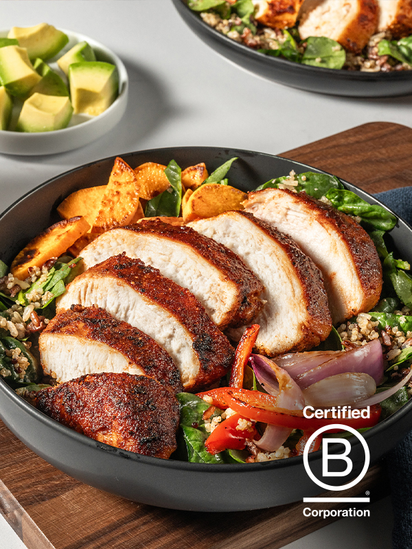 Big flavor. Bigger impact. Feel good about your meals with B-corp-certified protein. Join us