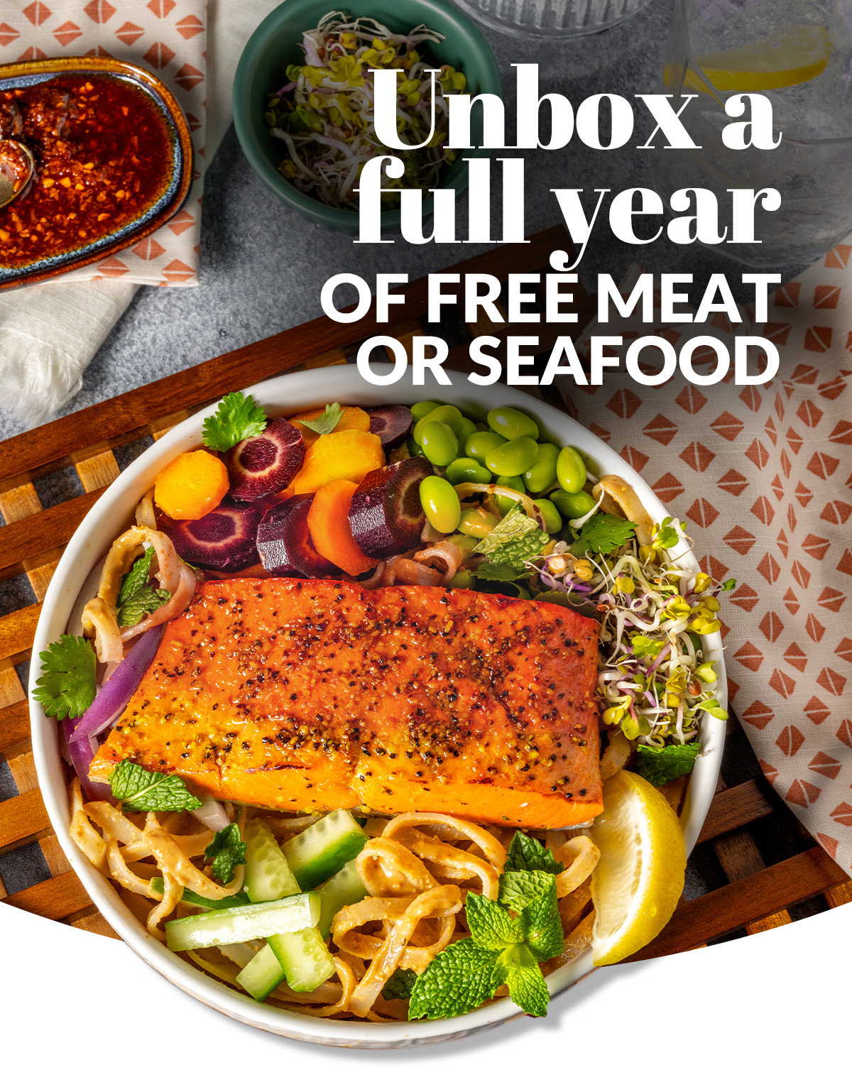 Unbox a full year of free meat or seafood