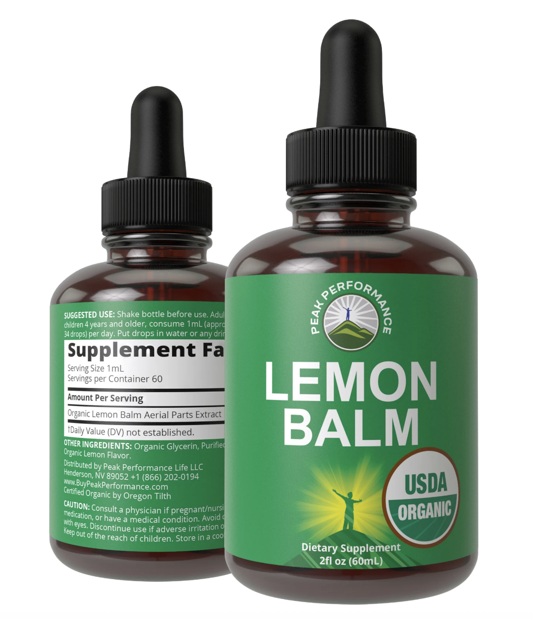 USDA Organic Lemon Balm Drops