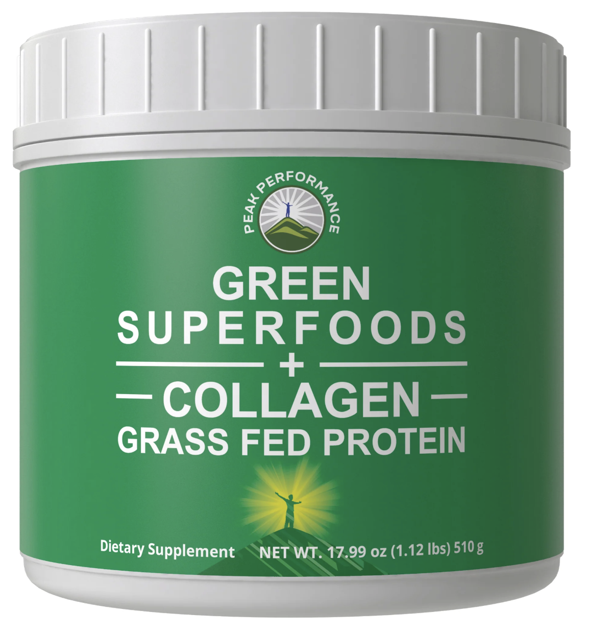 Peak Performance Grass Green Superfoods + Collagen Grass Fed Protein