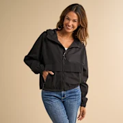 Natural Reflections Landscape Windbreaker - Moonless Night - S
