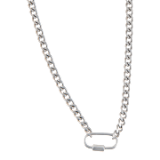Howard's Narelle Waterproof Carabiner Silver Necklace